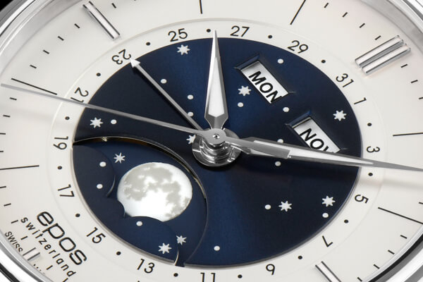 Швейцарские часы Epos 3439.322.20.18.30 Циферблат