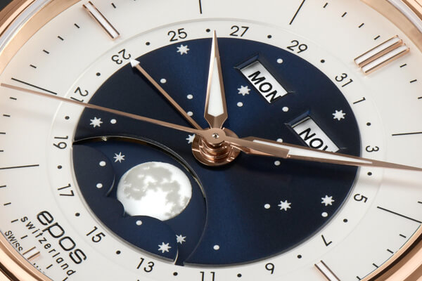 Швейцарские часы Epos 3439.322.24.18.25 Циферблат