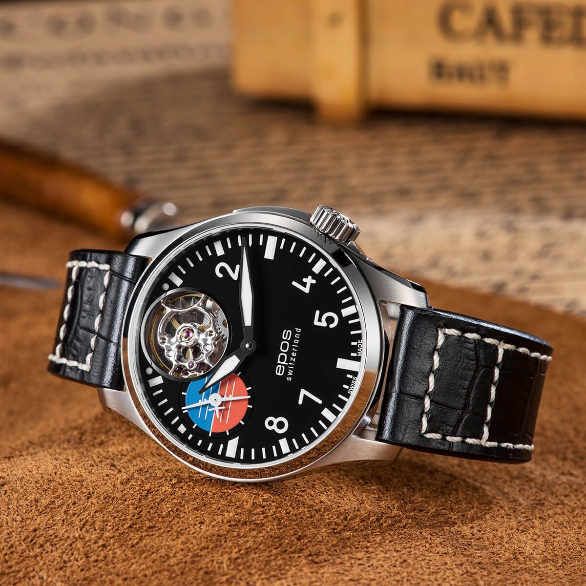 Швейцарские часы Epos Sportive 3434 OH Pilot